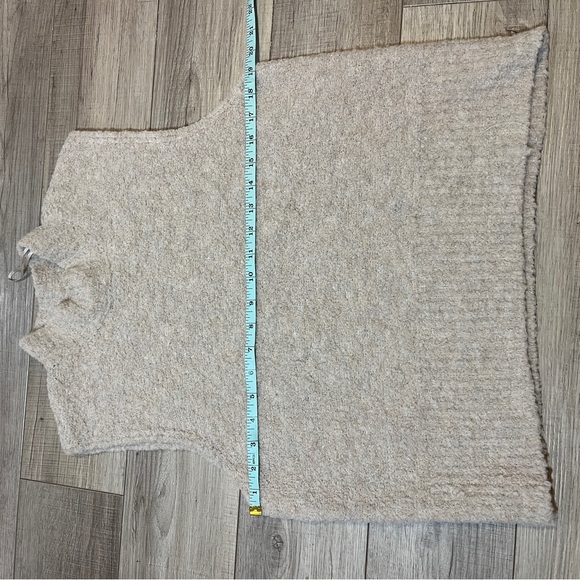 Rachel Zoe Beige Mock Neck Vest Sweater Women’s XL Knit Lagonlook Cozy   Winter - Picture 6 of 9